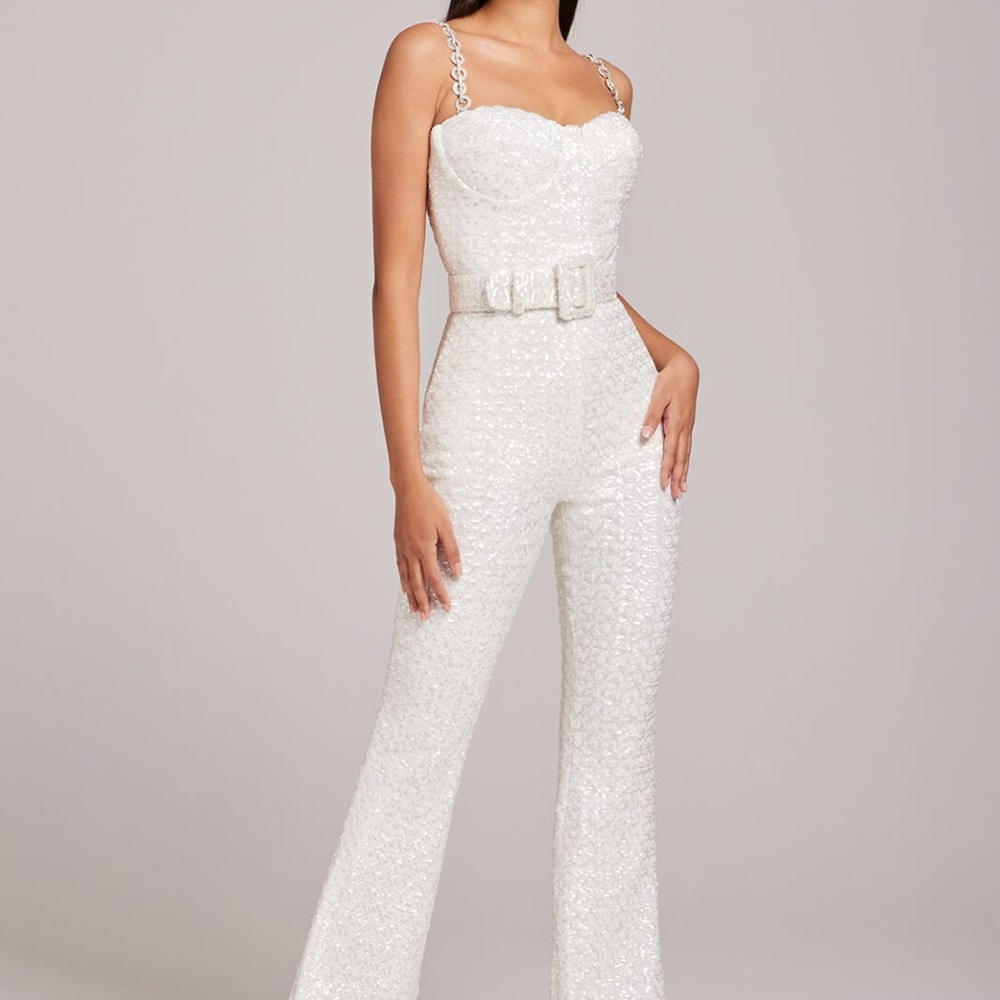 Nadine Merabi Lucinda White Jumpsuit
